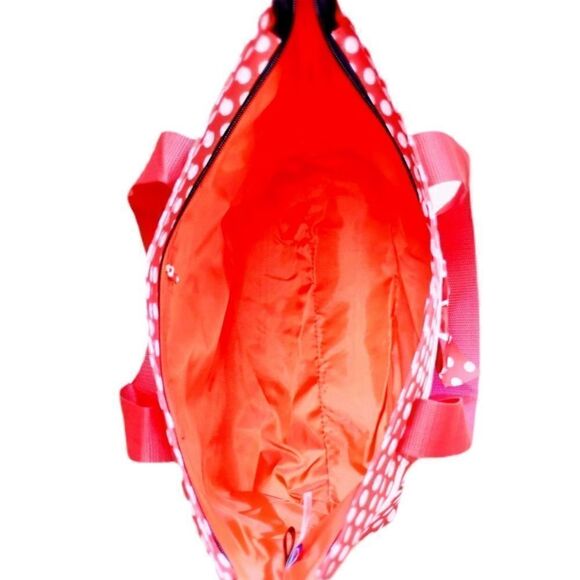 Disney Tote Mickey & Minnie Mouse Icon Print Zipper Travel Bag - Picture 4 of 4